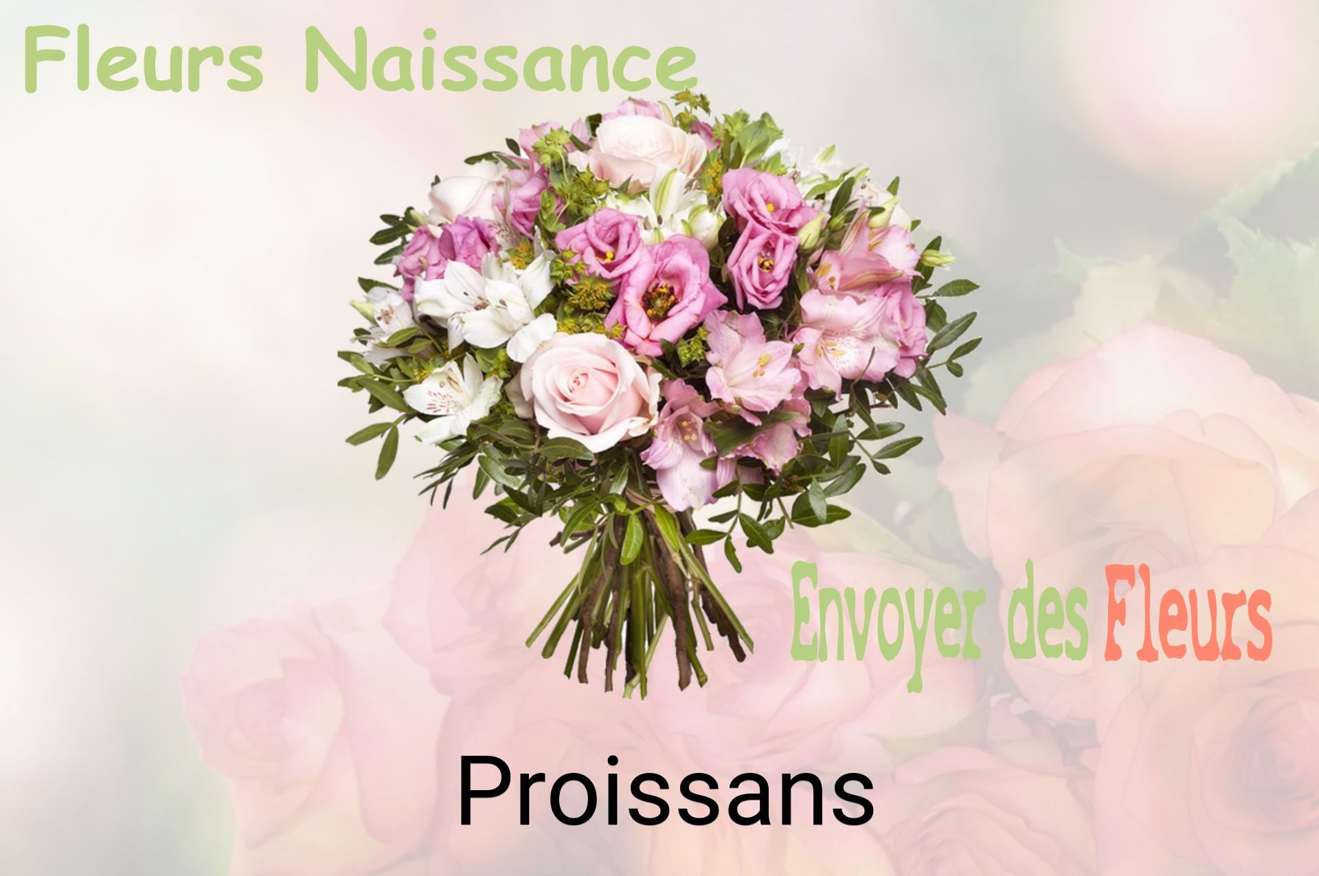 Bouquet de fleurs de naissance livré à Proissans
